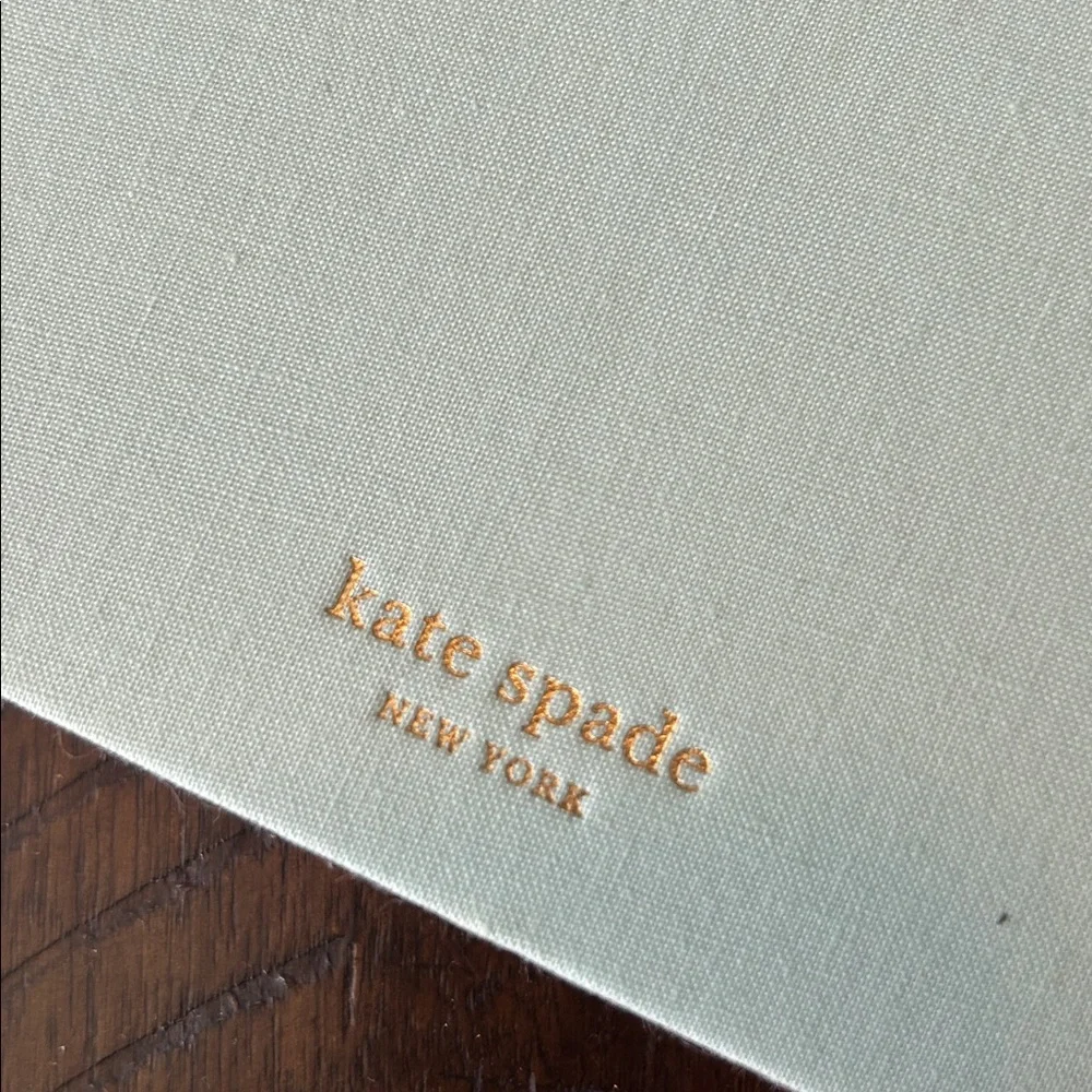 Kate Spade Light Blue Journal with Gold Logo - Picture 3 of 5